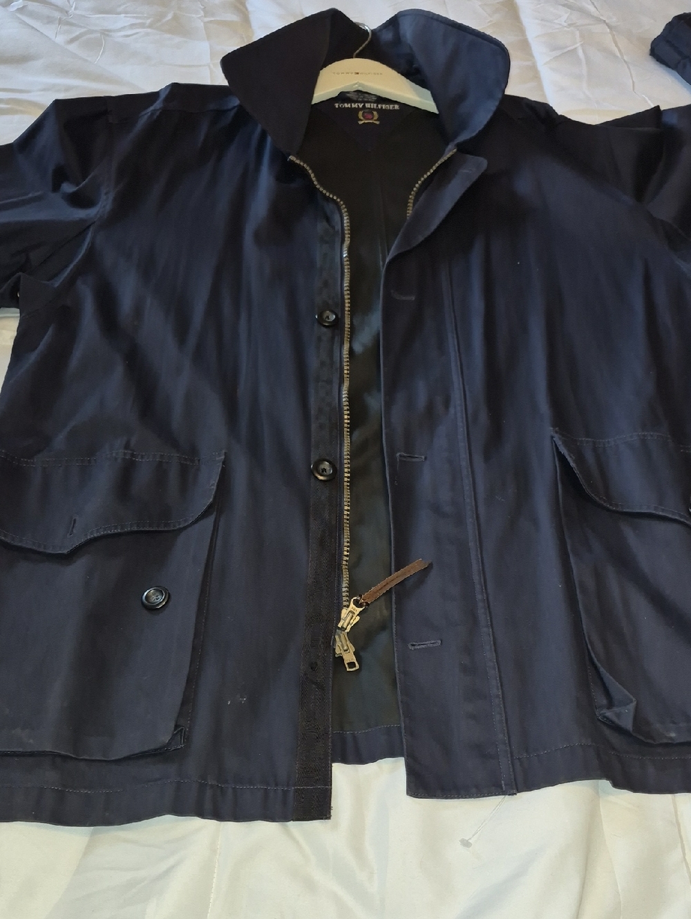 Tommy Hilfiger Navy Lightweight Jacket City Boy Prep Classic